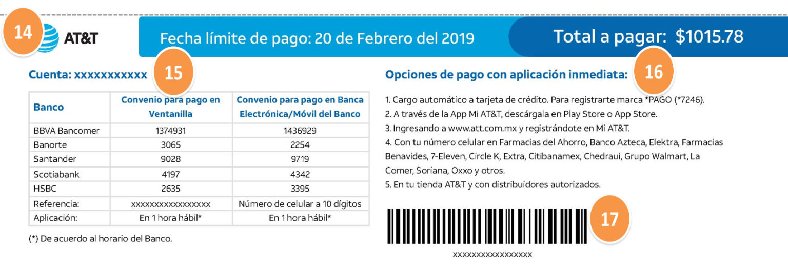 Factura electrónica de AT&T (Planes) consulta, descarga y más