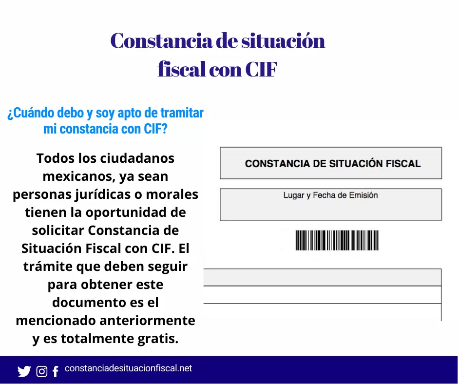 ¿cómo Obtener La Constancia De Situación Fiscal Con Cif En México 2024emk 4288