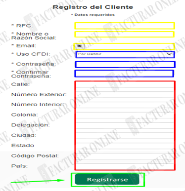 formulario de registro